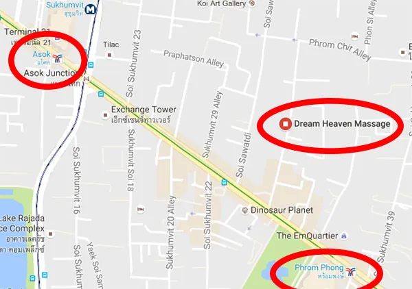 In proximity of 2 BTS stations.
