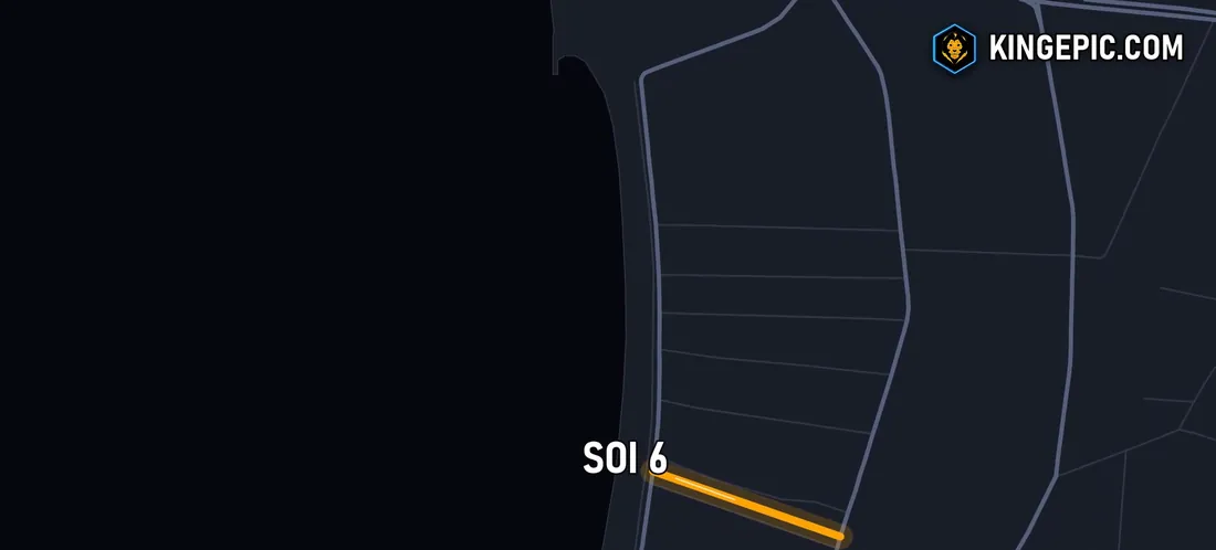 Map of Soi 6 in Pattaya, the first stop of the night