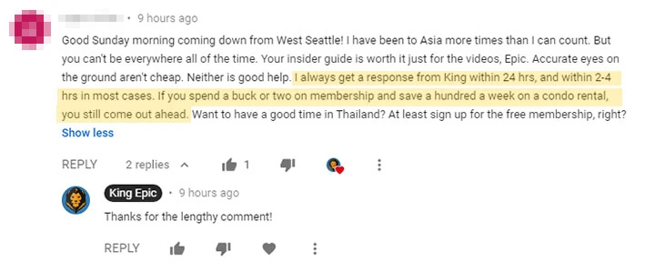 Screenshot of the original comment