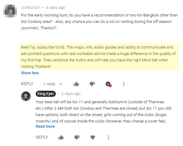 Screenshot of the original comment