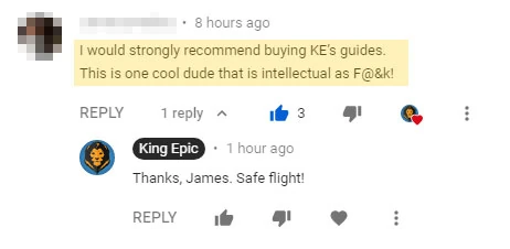 Screenshot of the original comment